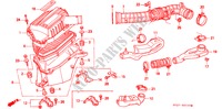 LUCHTFILTER voor Honda ACCORD COUPE 2.0ILS 2 deuren 4-traps automatische versnellingsbak 1994