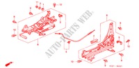 V. ZITTING COMPONENTEN (L.) voor Honda ACCORD COUPE 2.0I 2 deuren 4-traps automatische versnellingsbak 1997