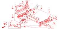V. ZITTING COMPONENTEN (R.) voor Honda ACCORD COUPE 2.2IES 2 deuren 4-traps automatische versnellingsbak 1994