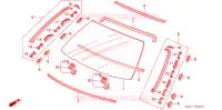 VOOR RUIT voor Honda ACCORD COUPE 2.0 IES 2 deuren 4-traps automatische versnellingsbak 1997
