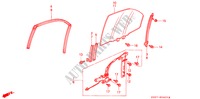 ACHTER PORTIER RAMEN voor Honda ACCORD AERODECK 2.2IES 5 deuren 5-versnellings handgeschakelde versnellingsbak 1995