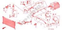 AIRCONDITIONER (SLANGEN/PIJPEN)(LH) voor Honda ACCORD AERODECK 2.2IES 5 deuren 4-traps automatische versnellingsbak 1994