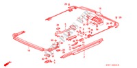 DAK SCHUIFCOMPONENT voor Honda ACCORD AERODECK 2.2IES 5 deuren 5-versnellings handgeschakelde versnellingsbak 1997