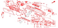 INSTRUMENTEN AFWERKING(RH) voor Honda ACCORD AERODECK 2.0ILS 5 deuren 4-traps automatische versnellingsbak 1997