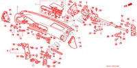 INSTRUMENTEN PANEEL(LH) voor Honda ACCORD AERODECK 2.2IES 5 deuren 5-versnellings handgeschakelde versnellingsbak 1995