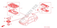 INTERIEUR VERLICHTING voor Honda ACCORD AERODECK 2.0IES 5 deuren 4-traps automatische versnellingsbak 1995