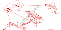 KRUIS BALK voor Honda ACCORD AERODECK 2.2IES 5 deuren 4-traps automatische versnellingsbak 1995