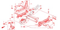 V. ZITTING COMPONENTEN (R.)(SPANNING) voor Honda ACCORD AERODECK 2.0IES 5 deuren 5-versnellings handgeschakelde versnellingsbak 1994