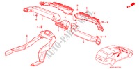 VERWARMING KANAAL(LH) voor Honda ACCORD AERODECK 2.2IES 5 deuren 4-traps automatische versnellingsbak 1994