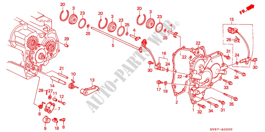 RECHTS ZIJDE AFDEKKING voor Honda ACCORD AERODECK 2.0ILS 5 deuren 4-traps automatische versnellingsbak 1994