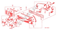 ACHTERLICHT (KE/KF/KG/KQ/KX) voor Honda NSX NSX 2 deuren 4-traps automatische versnellingsbak 1997