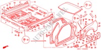 BUITEN PANELEN(NSX) voor Honda NSX NSX 2 deuren 6-versnellings handgeschakelde versnellingsbak 2000