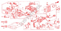 COMBINATIESCHAKELAAR(LH) ('97 ) voor Honda NSX NSX-T 2 deuren 4-traps automatische versnellingsbak 1997