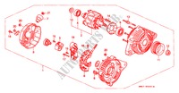 GENERATOR(DENSO) voor Honda NSX NSX 2 deuren 6-versnellings handgeschakelde versnellingsbak 1997