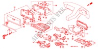 INSTRUMENTEN AFWERKING(RH) voor Honda NSX NSX-T 2 deuren 4-traps automatische versnellingsbak 2001