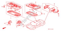 INTERIEUR VERLICHTING voor Honda NSX NSX-T 2 deuren 4-traps automatische versnellingsbak 2000