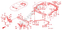 KRUIS BALK voor Honda NSX NSX 2 deuren 4-traps automatische versnellingsbak 2000