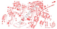PEDAAL(LH) voor Honda NSX NSX-T 2 deuren 4-traps automatische versnellingsbak 2001