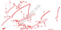 PILAAR AFWERKING/ OPENING AFWERKING(LH) voor Honda NSX NSX 2 deuren 4-traps automatische versnellingsbak 1997