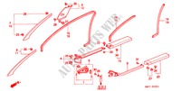 PILAAR AFWERKING/ OPENING AFWERKING(RH) voor Honda NSX NSX-T 2 deuren 6-versnellings handgeschakelde versnellingsbak 2001
