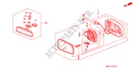 SPIEGEL voor Honda NSX NSX-T 2 deuren 4-traps automatische versnellingsbak 2000