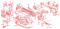 VOOR BUMPER voor Honda NSX NSX 2 deuren 4-traps automatische versnellingsbak 2000
