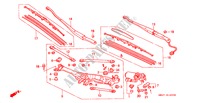 VOOR RUITESPROEIER (LH) voor Honda NSX NSX 2 deuren 6-versnellings handgeschakelde versnellingsbak 2000