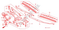 VOOR RUITESPROEIER (RH) voor Honda NSX NSX 2 deuren 6-versnellings handgeschakelde versnellingsbak 2001