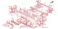 ACHTER BUMPER voor Honda NSX NSX-T 2 deuren 4-traps automatische versnellingsbak 2002