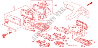 INSTRUMENTEN AFWERKING(RH) voor Honda NSX NSX-T 2 deuren 4-traps automatische versnellingsbak 2002