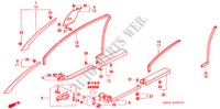 PILAAR AFWERKING/ OPENING AFWERKING(LH) voor Honda NSX NSX 2 deuren 6-versnellings handgeschakelde versnellingsbak 2002