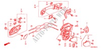 ACHTER PORTIER SLOTEN/ BUITEN HENDEL(1) voor Honda CR-V DIESEL 2.2 ES 5 deuren 6-versnellings handgeschakelde versnellingsbak 2007