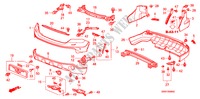 BUMPERS voor Honda CR-V DIESEL 2.2 ELEGANCE/SPORT 5 deuren 6-versnellings handgeschakelde versnellingsbak 2008