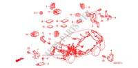 BUNDEL BAND/HOUDER(LH)(2) voor Honda CR-V EXECUTIVE 5 deuren 6-versnellings handgeschakelde versnellingsbak 2007