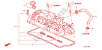 CILINDERKOP AFDEKKING (DIESEL) voor Honda CR-V DIESEL 2.2 ES 5 deuren 6-versnellings handgeschakelde versnellingsbak 2008