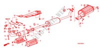 UITLAATPIJP/GELUIDDEMPER (2.4L) voor Honda CR-V EXECUTIVE 5 deuren 5-traps automatische versnellingsbak 2008
