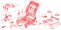 V. ZITTING COMPONENTEN (L.) voor Honda CR-V DIESEL 2.2 SE 5 deuren 6-versnellings handgeschakelde versnellingsbak 2008