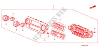 VERWARMING REGELAAR(LH) voor Honda CR-V S 5 deuren 6-versnellings handgeschakelde versnellingsbak 2008