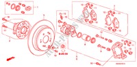 ACHTER REM(1) voor Honda CR-V ELEGANCE/LIFESTYLE 5 deuren 5-traps automatische versnellingsbak 2010