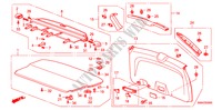 ACHTERKLEP VOERING voor Honda CR-V ELEGANCE/LIFESTYLE 5 deuren 5-traps automatische versnellingsbak 2010