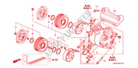 AIRCONDITIONER(2.4L)(COMPRESSOR) voor Honda CR-V EXECUTIVE 5 deuren 5-traps automatische versnellingsbak 2009