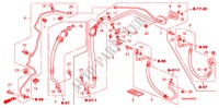 AIRCONDITIONER(SLANGEN/PIJPEN)(LH)(2.0L)(2.4L) voor Honda CR-V ELEGANCE 5 deuren 6-versnellings handgeschakelde versnellingsbak 2010