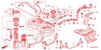 BRANDSTOF TANK(DIESEL) voor Honda CR-V DIESEL 2.2 EXECUTIVE 5 deuren 6-versnellings handgeschakelde versnellingsbak 2009