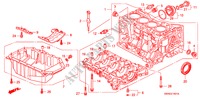 CILINDERBLOK/OLIEPAN(2.4L) voor Honda CR-V RV-I 5 deuren 6-versnellings handgeschakelde versnellingsbak 2010