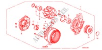 GENERATOR(DENSO)(DIESEL)('10) voor Honda CR-V DIESEL 2.2 ELEGANCE/LIFE 5 deuren 5-traps automatische versnellingsbak 2010