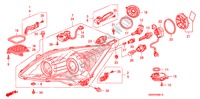 KOPLAMP(AFS) voor Honda CR-V EX/ADVANCED 5 deuren 6-versnellings handgeschakelde versnellingsbak 2010