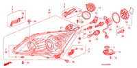 KOPLAMP voor Honda CR-V EXECUTIVE 5 deuren 6-versnellings handgeschakelde versnellingsbak 2010