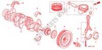 KRUKAS/ZUIGER(2.4L) voor Honda CR-V RV-I 5 deuren 6-versnellings handgeschakelde versnellingsbak 2010