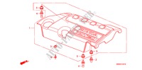 MOTOR AFDEKKING(DIESEL)('10) voor Honda CR-V DIESEL 2.2 ELEGANCE/LIFE 5 deuren 5-traps automatische versnellingsbak 2010