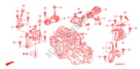 MOTOR BEVESTIGINGEN(2.0L)(AT) voor Honda CR-V SE 5 deuren 5-traps automatische versnellingsbak 2010